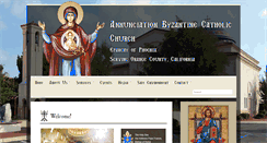 Desktop Screenshot of annunciationbyzantine.org